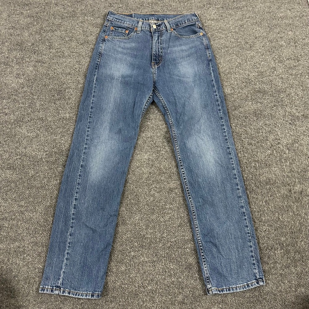 Levi's Jeans Mens Size 30x30 Blue 505 Regular Fit Straight Leg Denim Pants